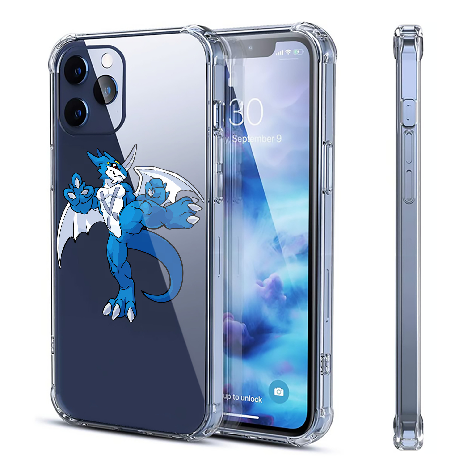（画像用） Digimon デジタルモンスター/デジモン 【iPhone 12シリーズ対応】透明スマホケース（クリアソフトケース）